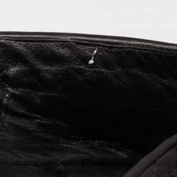 مملوكة مسبقًا Bottega Veneta Black Intrecciato Leather Smoking Slippers Size 44