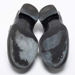 Pre Owned حذاء لوفرز بوتيغا فينيتا جلد وسويدي أسود سليب أون مقاس 42