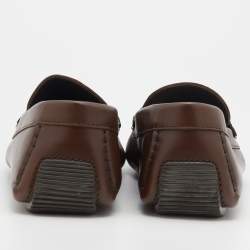 مملوكة مسبقًا حذاء لوفرز بوتيغا فينيتا درايفر جلد إنترشياتو مموج بني مقاس 41