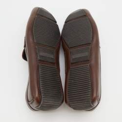 مملوكة مسبقًا حذاء لوفرز بوتيغا فينيتا درايفر جلد إنترشياتو مموج بني مقاس 41