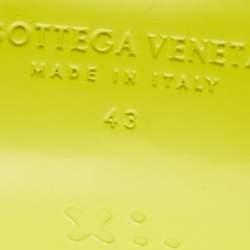 Bottega Veneta Lime Rubber Flash Mules Size 43