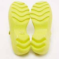 Bottega Veneta Lime Rubber Flash Mules Size 43