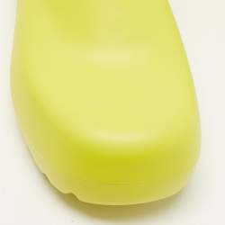 Bottega Veneta Lime Rubber Flash Mules Size 43