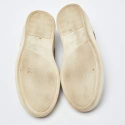 Bottega Veneta Brown Intrecciato Suede Dodger Slip On Sneakers Size 45
