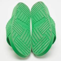 Bottega Veneta Green Rubber Flat Slides Size 40