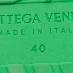 Bottega Veneta Green Rubber Flat Slides Size 40
