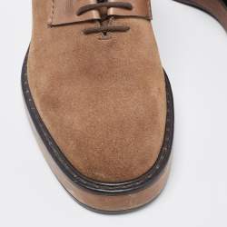 Bottega Veneta Brown Suede Lace Up Oxfords Size 38