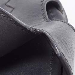Bottega Veneta Black Leather Slide Sandals Size 41