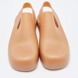 Pre Owned Bottega Veneta Brown Rubber Slip On Sneakers Size 42