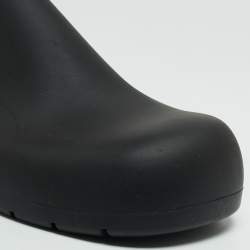 Pre Owned Bottega Veneta Black Rubber Slip On Sneakers Size 42