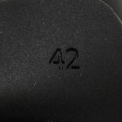 Pre Owned Bottega Veneta Black Rubber Slip On Sneakers Size 42