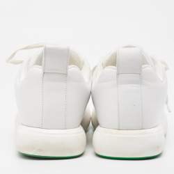مملوكة مسبقًا Bottega Veneta White Leather Pillow Sneakers Size 43