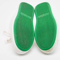 مملوكة مسبقًا Bottega Veneta White Leather Pillow Sneakers Size 43