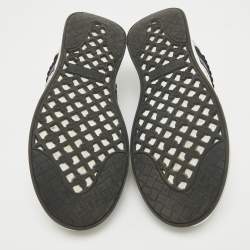 Pre Owned Bottega Veneta Multicolor Suede Intrecciato Low Top Sneakers Size 45