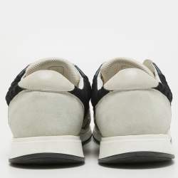 Pre Owned Bottega Veneta Multicolor Suede Intrecciato Low Top Sneakers Size 45