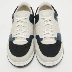 Pre Owned Bottega Veneta Multicolor Suede Intrecciato Low Top Sneakers Size 45