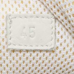 Pre Owned Bottega Veneta Multicolor Suede Intrecciato Low Top Sneakers Size 45