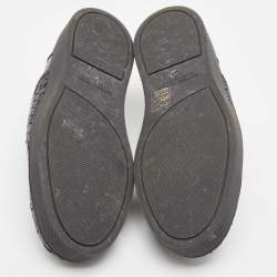 Bottega Veneta Black Intrecciato Leather Slip On Sneakers Size 40