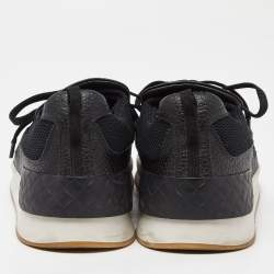 Bottega Veneta Black Leather Low Top Sneakers Size 42