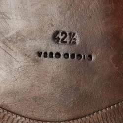 Bottega Veneta Brown Brogue Leather Lace Up Oxfords Size 42.5