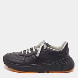Pre Owned Bottega Veneta Black Speedster Low Top Sneakers Size 42.5