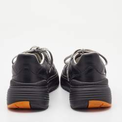 Pre Owned Bottega Veneta Black Speedster Low Top Sneakers Size 42.5