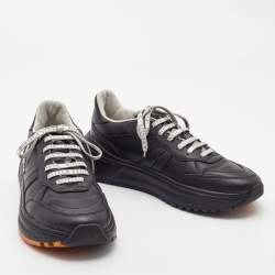 Pre Owned Bottega Veneta Black Speedster Low Top Sneakers Size 42.5