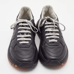 Pre Owned Bottega Veneta Black Speedster Low Top Sneakers Size 42.5