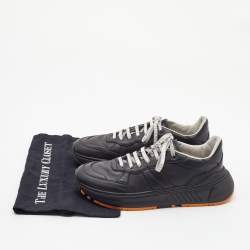Pre Owned Bottega Veneta Black Speedster Low Top Sneakers Size 42.5