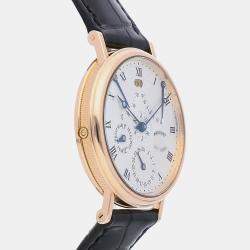 Breguet Silver 18k Rose Gold Classique 3477BR/1E/986 Automatic Men's Wristwatch 36 mm
