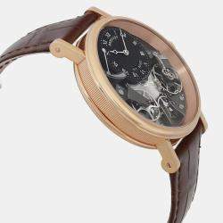 Breguet Skeleton 18K Rose Gold Tradition Manual Winding Men's Wristwatch 40 mm