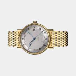 Breguet Silver 18k Yellow Gold Classique 5177BA/12/AV0 Automatic Men's Wristwatch 38 mm
