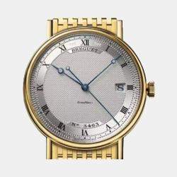 Breguet Silver 18K Yellow Gold Classique 5177Ba/15/Av0 Automatic Men's Wristwatch 38 mm