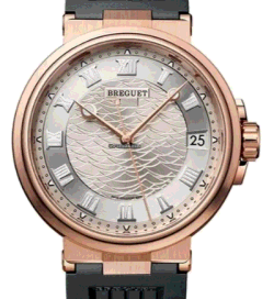 Breguet Marine 5517BR Automatic Silver Automatic 18K Yellow Gold Men's Wristwatch 40 mm