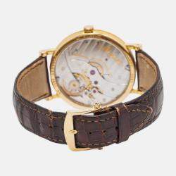 Breguet Classique 5967 Manual Winding Silver 18K Yellow Gold Men's Wristwatch 41 mm