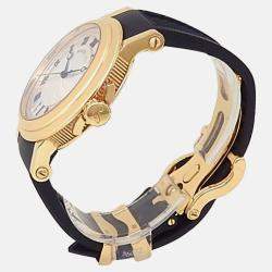 Pre Owned Breguet Marine Big Date 5817BA/12/9V8 Automatic Silver 18K Yellow Gold Men’s Wristwatch 39 mm
