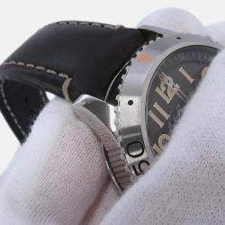 Pre Owned Breguet Type XXI 3817ST/X2/3ZU Automatic Grey Stainless Steel Men's Wristwatch 42 mm 