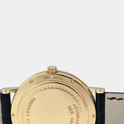 Pre Owned Breguet Classique 5920 Automatic White 18k Yellow Gold Men's Wristwatch 34.5 mm