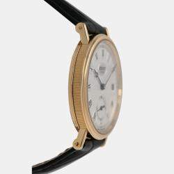 Pre Owned Breguet Classique 5920 Automatic White 18k Yellow Gold Men's Wristwatch 34.5 mm