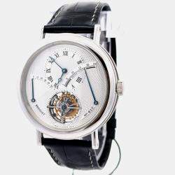 Pre Owned ساعة يد رجالية بريغيه كلاسيك كومبليكيشن 3657 بلاتين ي دوي الفضي 39 مم