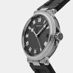 Pre Owned Breguet Marine 5517TI/G2/5ZU Grey Titanium Automatic Men's Watches 40mm