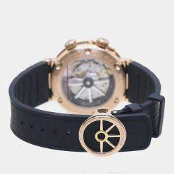 Breguet Silver 18k Rose Gold Marine 5547BR Automatic Men's Wristwatch 40 mm