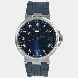 Breguet Blue Titanium Marine 5517TI/Y1/5ZU Automatic Men's Wristwatch 40 mm