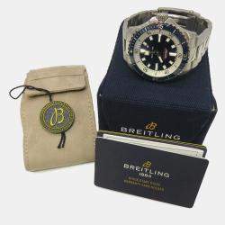 Pre Owned Breitling Superocean A17375E71C1A1 Automatic Blue Stainless Steel Men's Wristwatch 42 mm
