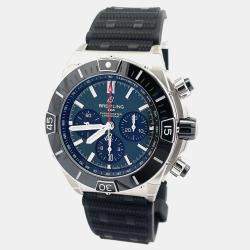 Pre Owned Breitling Super Chronomat B01 AB0136251L1S1 Automatic Green Stainless Steel Men’s Wristwatch 44 mm
