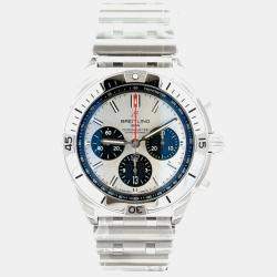 Pre Owned Breitling Chronomat 42 B01 AB0134101G1A1 Automatic Silver Stainless Steel Men's Wristwatch 42 mm