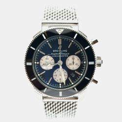 Pre Owned ساعة يد رجالية ب ريتلينغ سوبر أوشن هيريتاج II كرونوغراف B01 AB0162121B1A1 أوتوماتيك سوداء ستانلس ستيل 44 مم