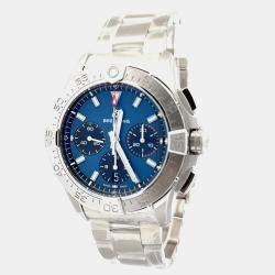 Pre Owned ساعة يد رجالية بريتلينغ أفينجر B01 كرونوجراف 42 AB0146101C1A1 أوتوماتيك زرقاء ستانلس ستيل 42 مم
