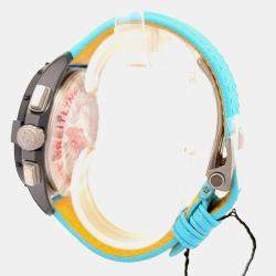 Pre Owned Breitling Avenger B01 Chronograph 42 Night Mission SB0146101L1X1 Automatic Turquoise Ceramic Men's Wristwatch 42mm