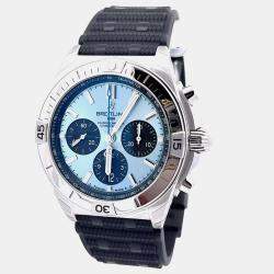 Pre Owned Breitling Chronomat 42 B01 PB0134101C1S2 Automatic Ice Blue Platinum Men's Wristwatch 42mm